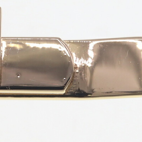 Miu Miu Miu Hairpin 5IF146 Black Gold Metal Enamel American Pin for Women MIU - Picture 4 of 5